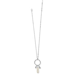 Pebble Pearl Charm Ring Necklace Chain
