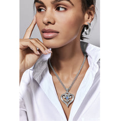 Alcazar Heart Glint Convertible Necklace model image