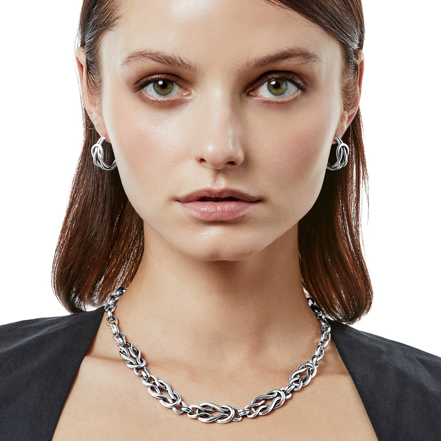 Interlok Harmony Link Necklace - Model shot