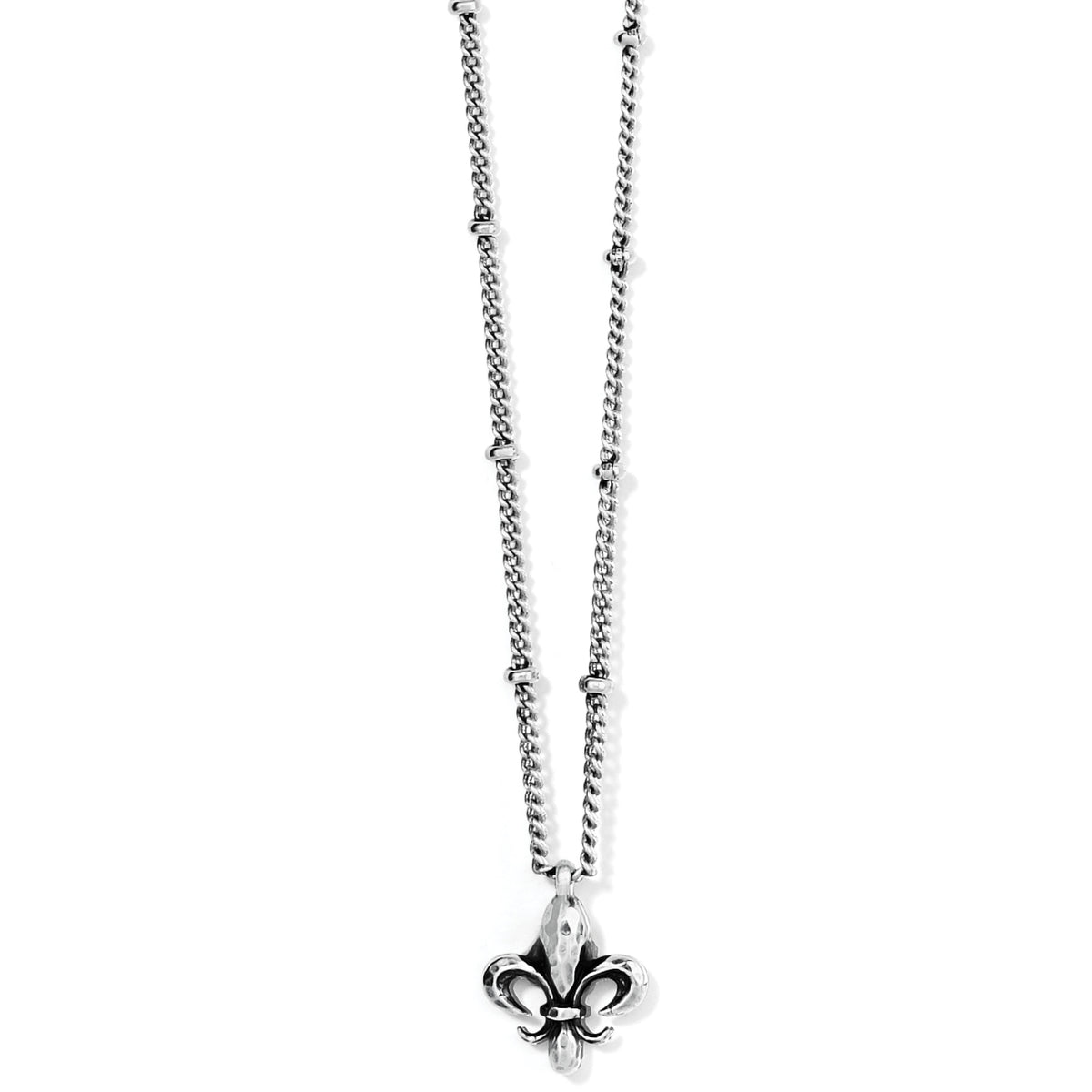 Fleur De Lis Mini Pendant Necklace Front View