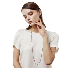 Meridian Two Tone Long Necklace - Image 3 - Brigton