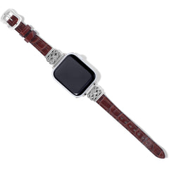 Women's Interlok Reversible Apple Watch Band - Brown Side - Brighton