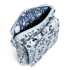 Vera Bradley® - Top view of a RFID Mini Hipster In Perennials Gray