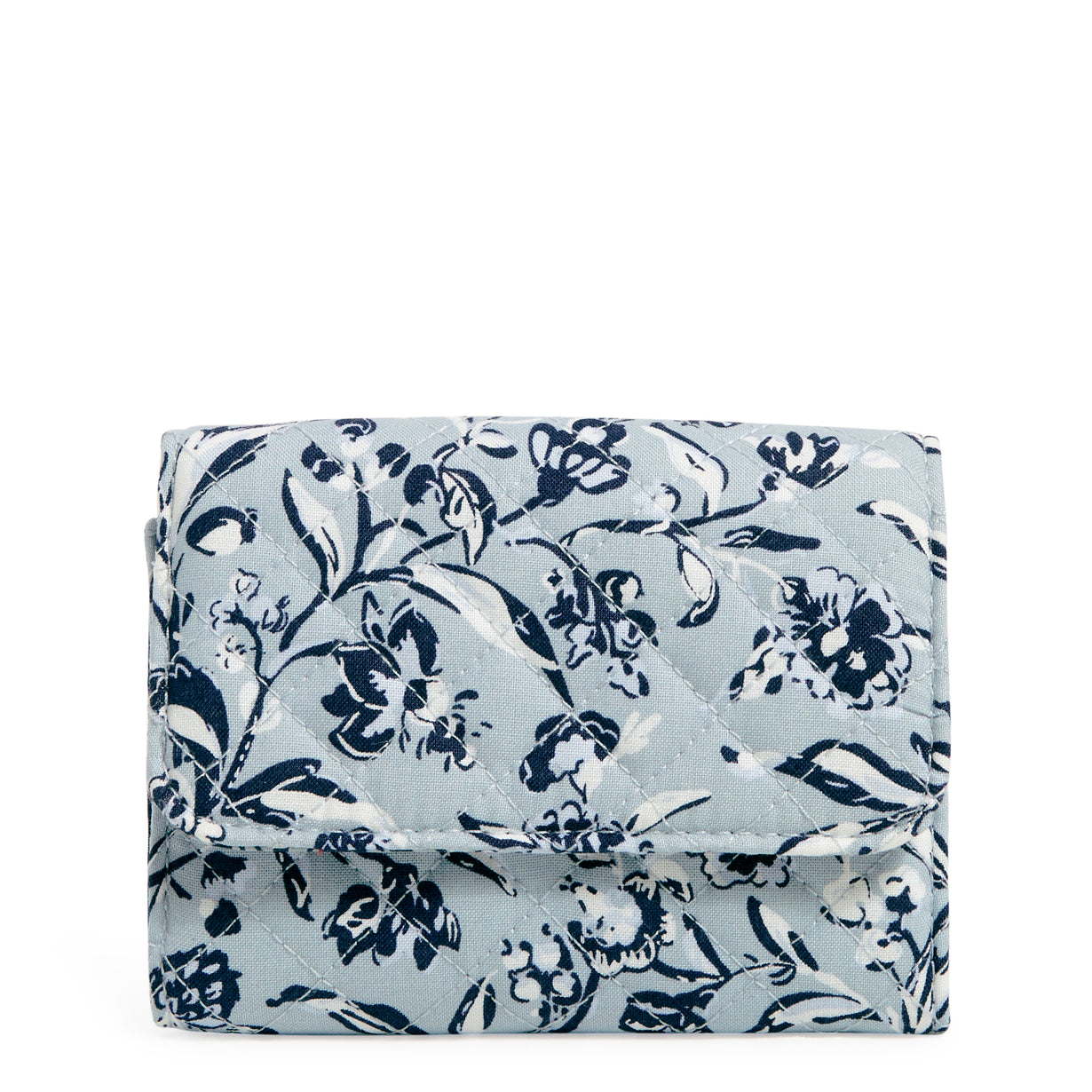 Vera Bradley® - Backside view - RFID Riley Compact Wallet In Perennials Gray