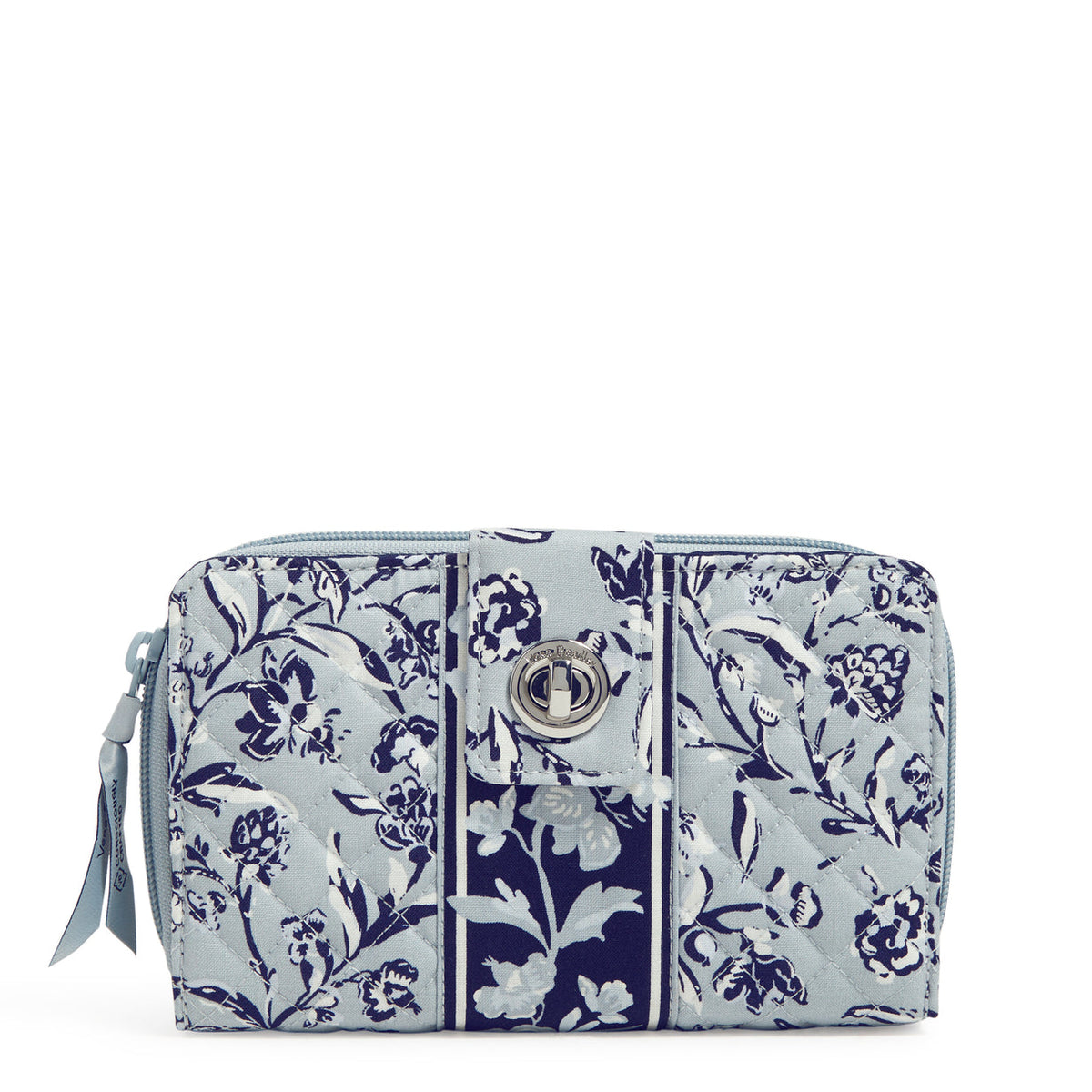 Vera Bradley® - RFID turnlock wallet lock closure - Perennials Gray