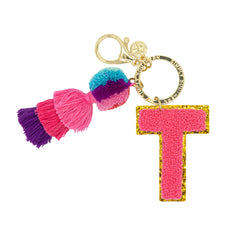 Simply Southern Varsity Keychain Pink Initial - T