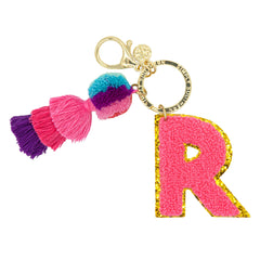 Simply Southern Varsity Keychain Pink Initial - R