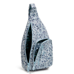 Vera Bradley® - Sling Backpack Unzipped Pockets In Perennials Gray