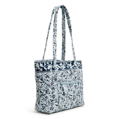 Vera Bradley® - Side View Of Of A Small Vera Tote Bag - In Perennials Gray Pattern