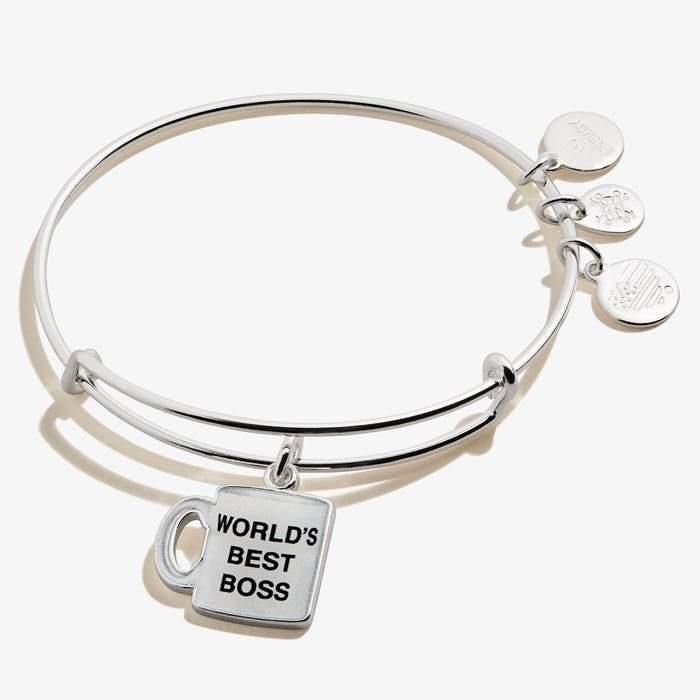 Alex and Ani The Office, World’s Best Boss Charm Bangle 