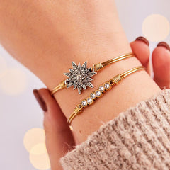 Starlight Bangle Bracelet in Crystal