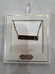 Mudpie Initial Bar Necklace L