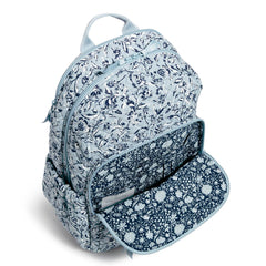 Vera Bradley® - Campus Backpack Front Pocket Unzipped - Perennials Gray