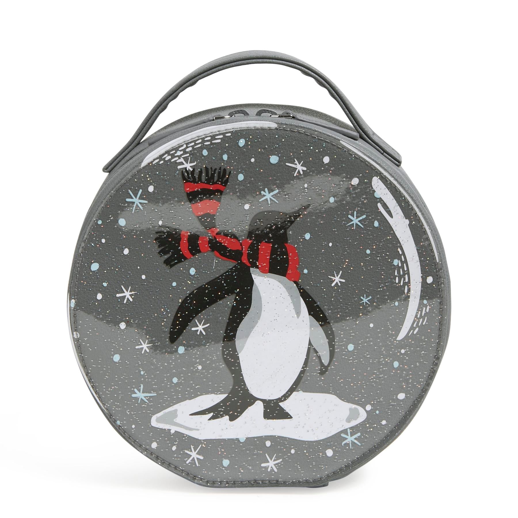 Vera Bradley ornament cosmetic with a cute penguin on the front
