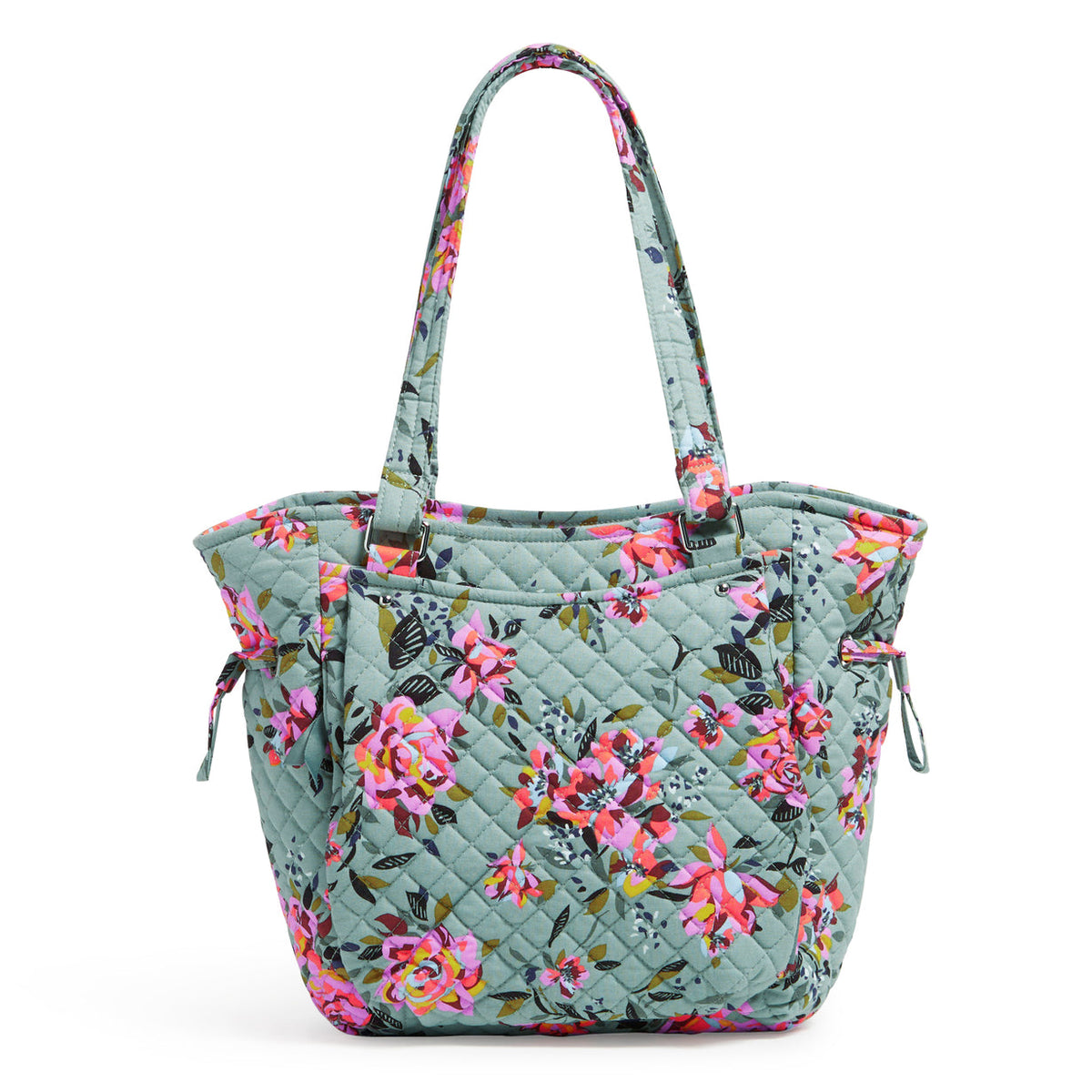 Vera Bradley Glenna Satchel Rosy Outlook Front