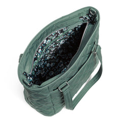 Vera Bradley Multi Strap Shoulder Bag Inside Main Pocket In Olive Leaf Pattern