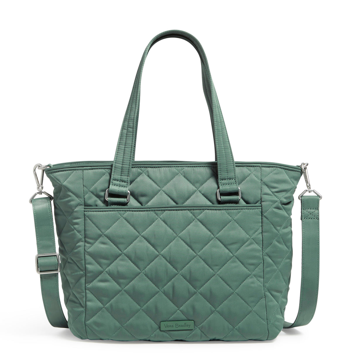 Vera Bradley Multi Strap Shoulder Bag In Olive Leaf Pattern
