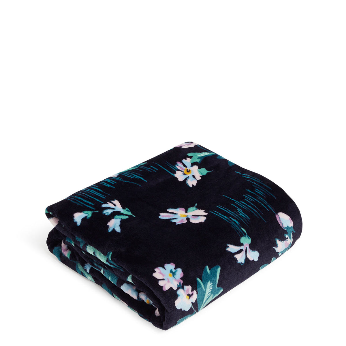 Vera Bradley Plush Throw Blanket Navy Garden