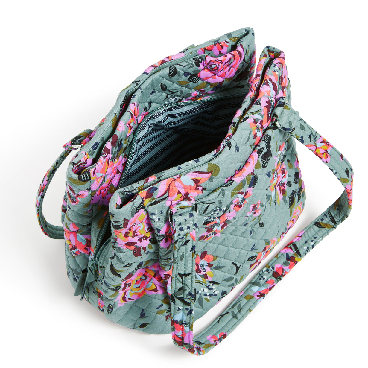 Multi-Compartment Shoulder Bag Rosy Outlook Unfolded Middle