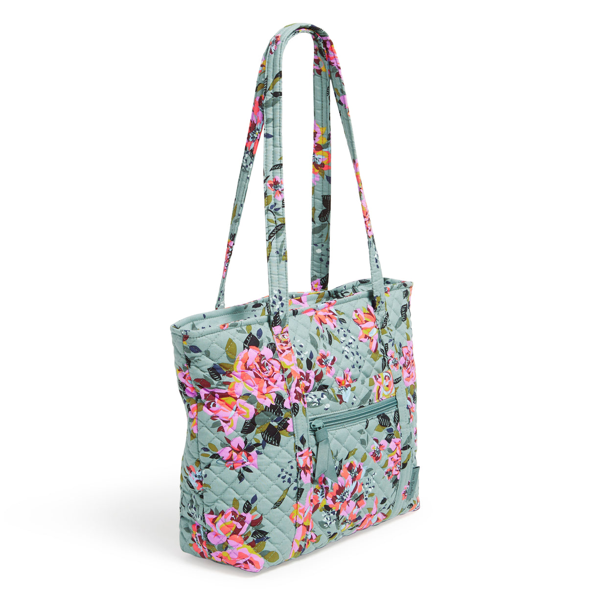 Vera Bradley Small Tote In Rosy Outlook Pattern Left Side