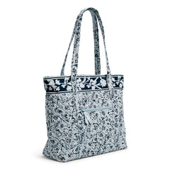 Vera Bradley® - Side View Of A Vera Tote Bag In Perennials Gray