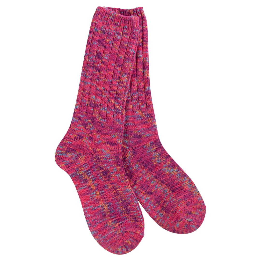 Women's purple crew socks