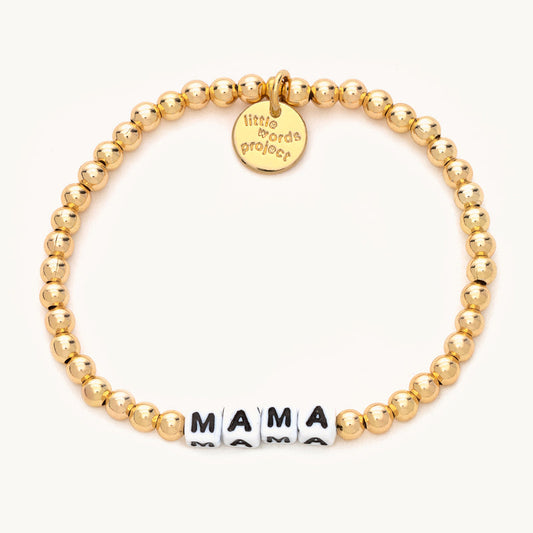 Little Words Project Solid Gold Filled Mama Bracelet  800