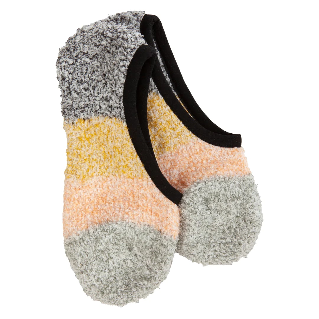 WSS cozy colorblock footsie socks for Women
