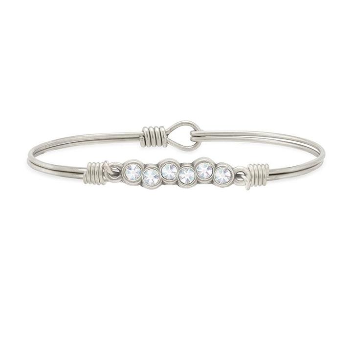 Luca and Danni Starlight Bangle Bracelet in Crystal